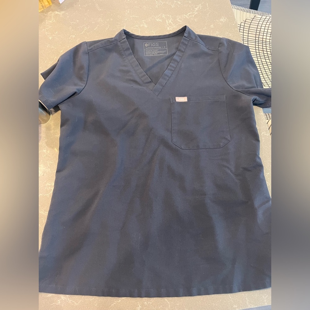 Figs Night Sky Grey Scrubs